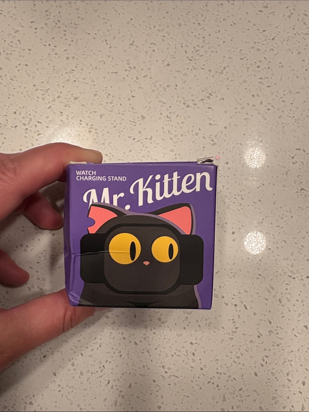 Purple Cat Watch Charging Stand